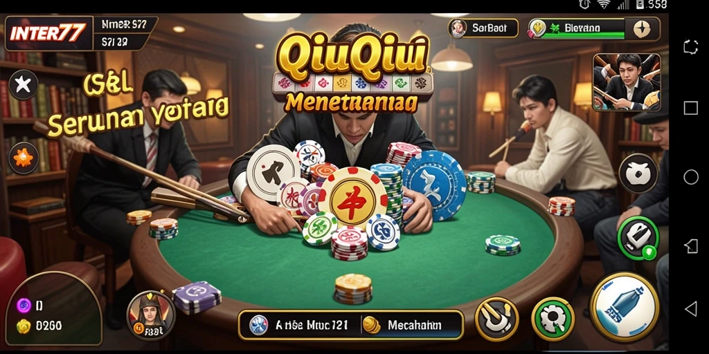 Tangkapan layar gameplay menarik dari QiuQiu di INTER77.