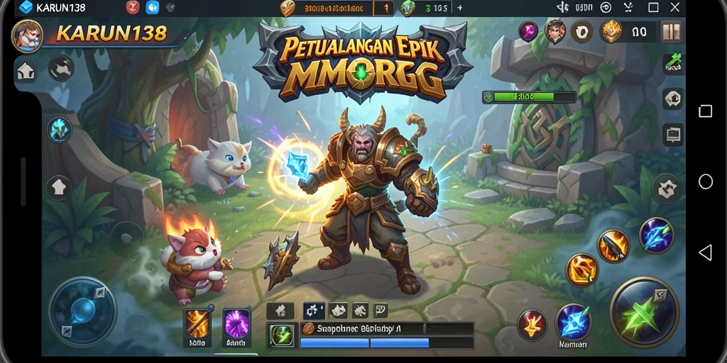 Screenshot KARUN138 menampilkan aksi seru dalam permainan MMORPG.