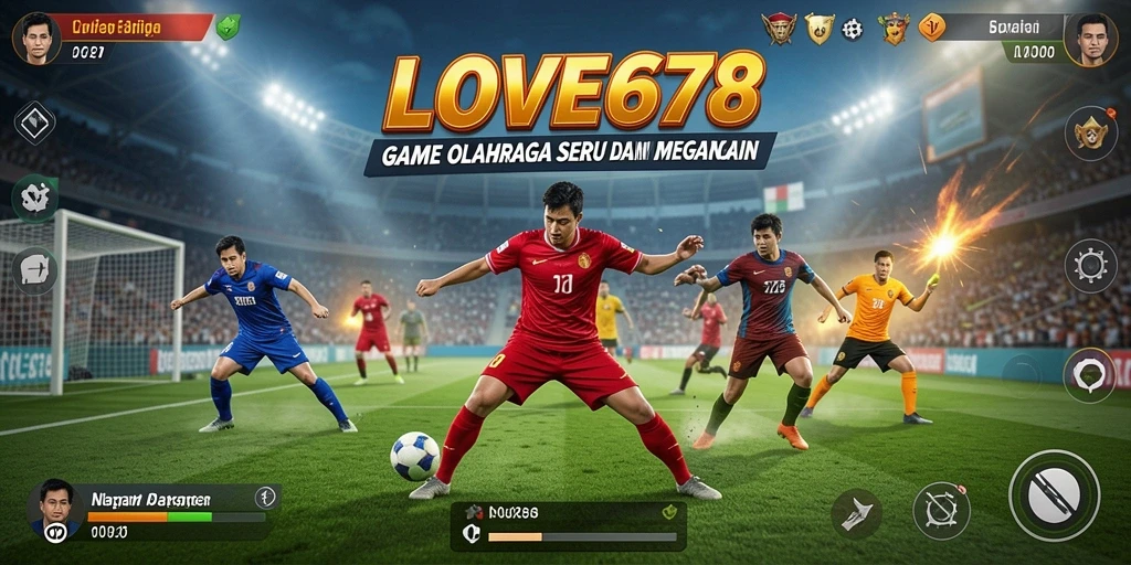 Tampilan gameplay menarik dari LOVE678 dengan aksi olahraga yang seru.