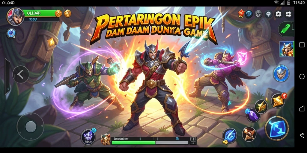 Tampilan dinamis dari pertarungan seru di OLLO4D.