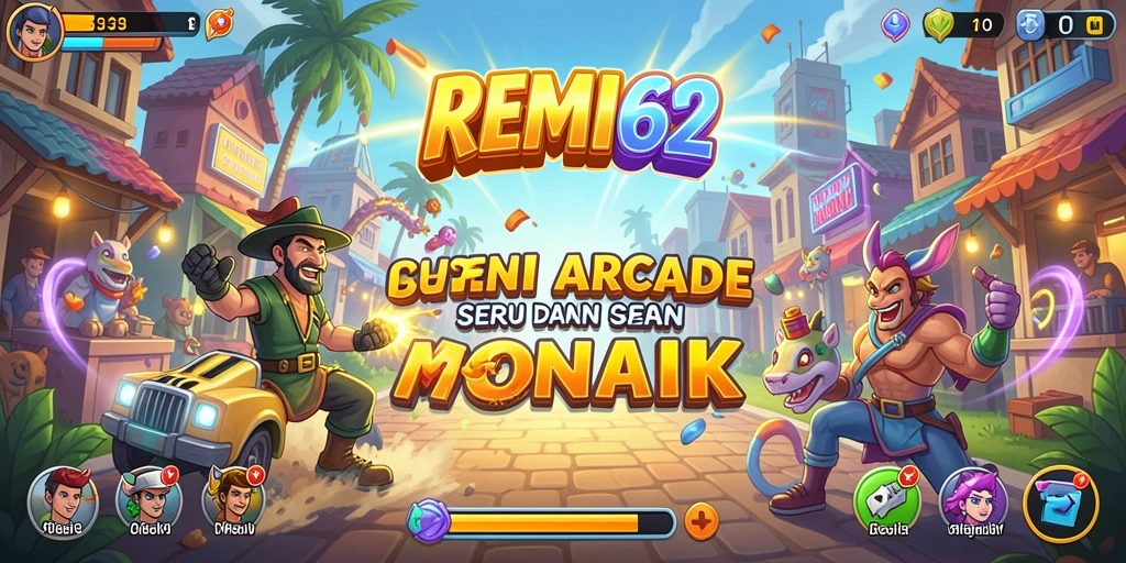 Screenshot gameplay REMI62 yang menampilkan keseruan Arcade.