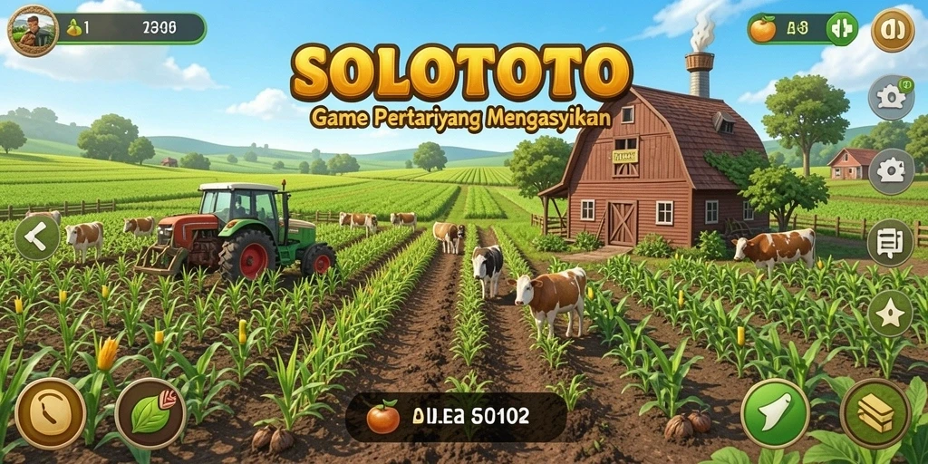 Screenshot SOLOTOTO menampilkan gameplay yang menawan dan asri.